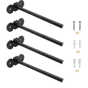 4pack-10inch Floating Shelf Bracket, Heavy Duty Invisible Wall Mount Brackets